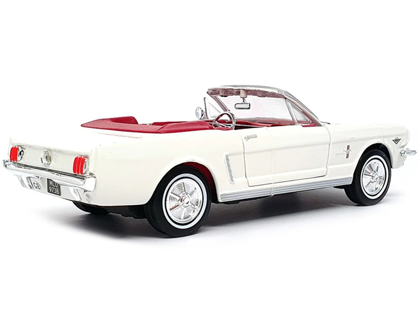 1964 1/2 Ford Mustang Convertible White with Red Interior JamesFREE SHIPPING IN US