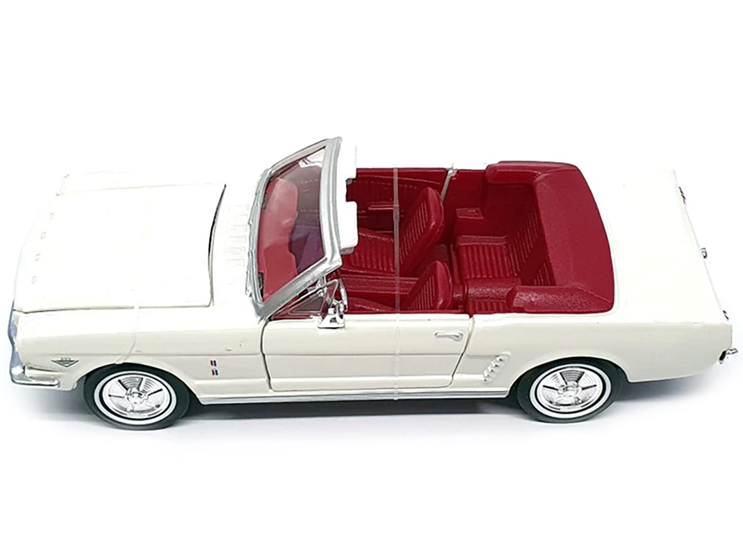 1964 1/2 Ford Mustang Convertible White with Red Interior JamesFREE SHIPPING IN US