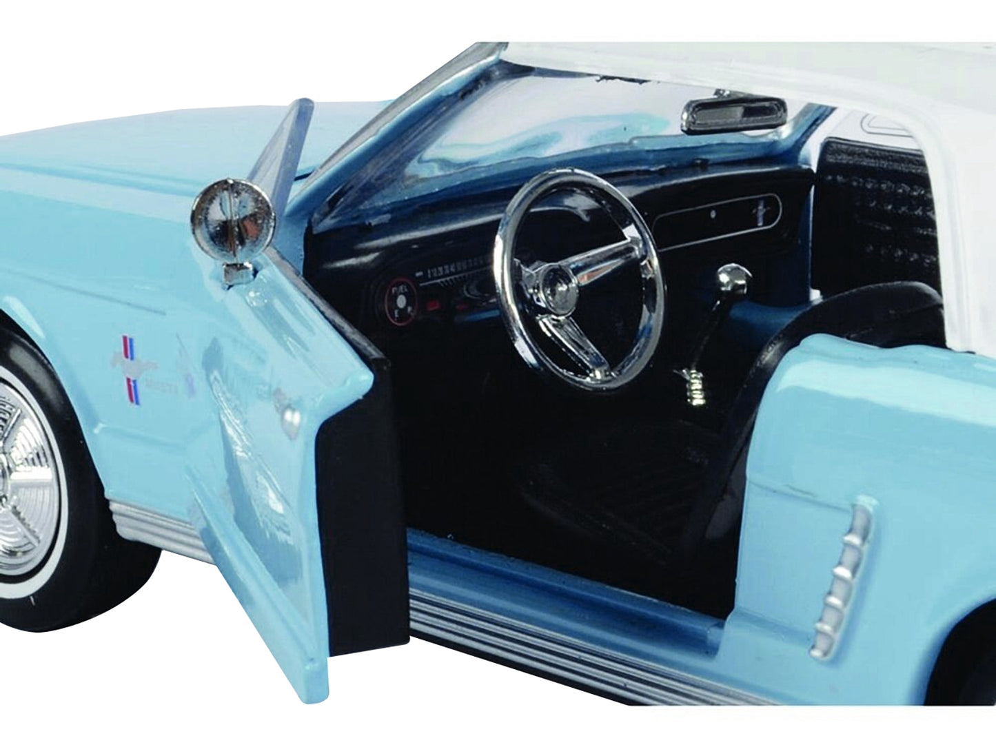 1964 1/2 Ford Mustang Light Blue with White Top James Bond 007 - Premium Movie/TV Series Models from Motormax - Just $53.09! Shop now at Rapidvehicles