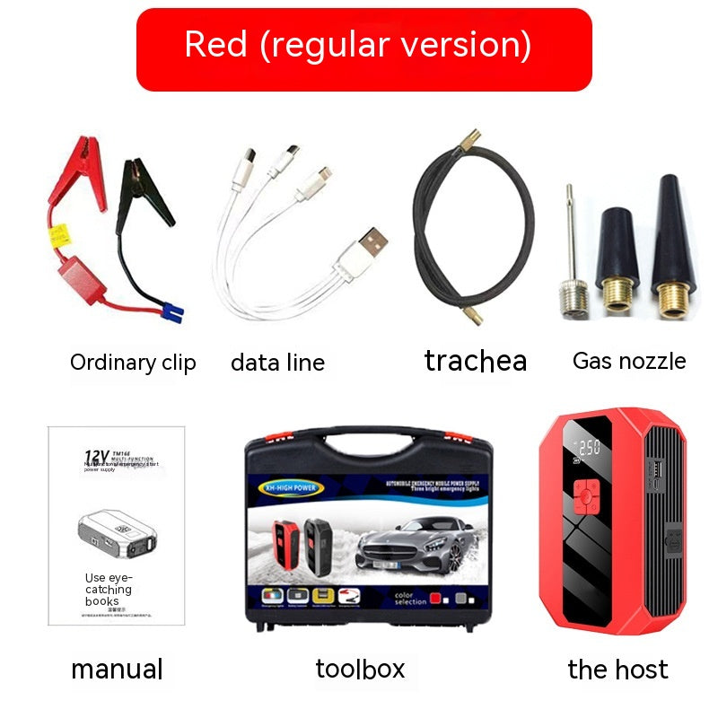 Color: Red, style: Regular Version - Automobile Emergency Start Power Source Inflatable Artifact - Premium Home Office Storage from Rapidvehicles - Just $70.99! Shop now at Rapidvehicles