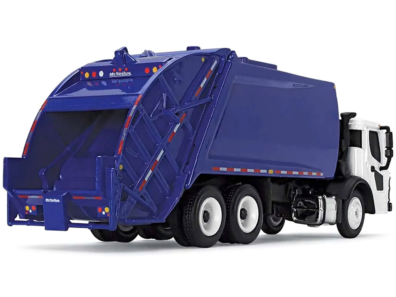 Mack LR with McNeilus Rear Load Refuse Body Blue and White 1/87 - Premium Mack Models from First Gear - Just $83.99! Shop now at Rapidvehicles