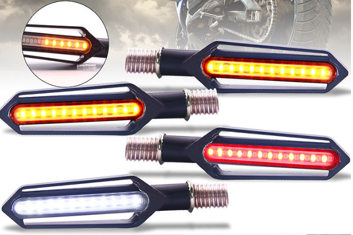 Color: White light yellow light - Two-color Turn Signal - Premium Car Lights from Rapidvehicles - Just $14.99! Shop now at Rapidvehicles