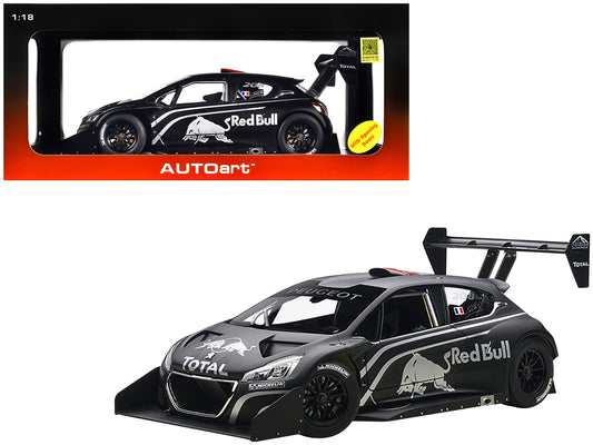 Peugeot 208 T16 Pikes Peak "Red Bull" Presentation Car Black 1/18 - Premium Peugeot Models from Autoart - Just $212.39! Shop now at Rapidvehicles