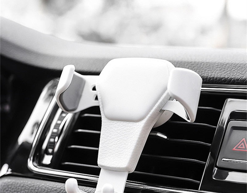 Color: White - Car Phone Holder For Phone In Car Air Vent Mount - Premium Interior Parts from Rapidvehicles - Just $13.49! Shop now at Rapidvehicles