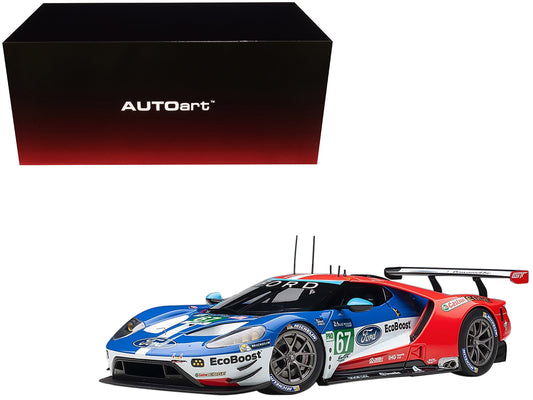 Ford GT #67 Harry Tincknell - Andy Priaulx - Pipo Derani "Ford Chip Ganassi Team UK" 24H Le Mans (2017) 1/18 Model Car by Autoart free shipping USA
