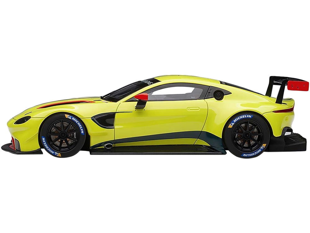 2018 Aston Martin Vantage GTE Le Mans PRO Presentation Car Lemon Green Metallic with Carbon and Red Accents "Aston Martin Racing" 1/18 Model Car by Autoart - Premium Le Mans Models from Autoart - Just $182.93! Shop now at Rapidvehicles