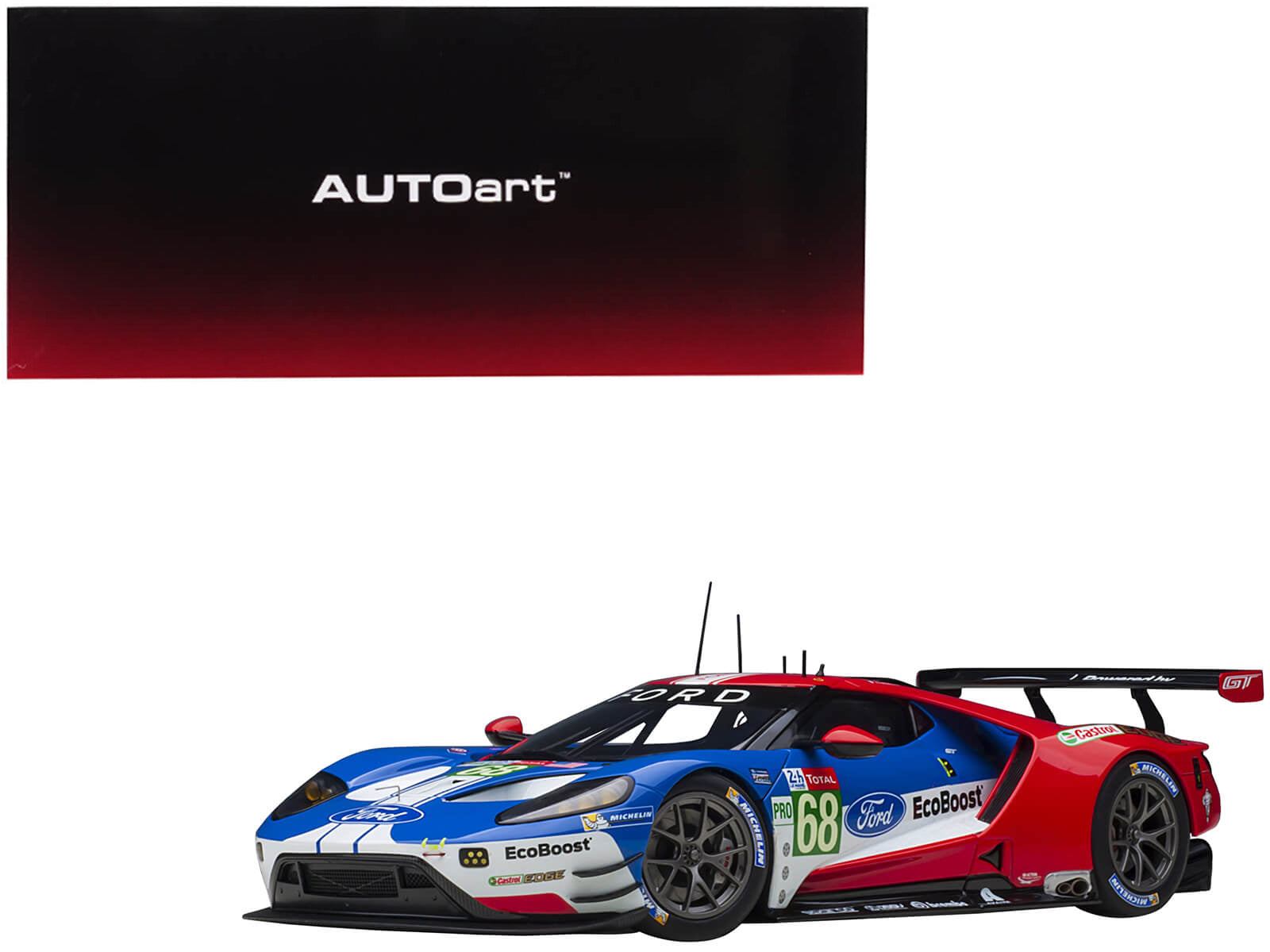 Ford GT #68 Sebastien Bourdais - Joey Hand - Dirk Muller 24H of Le Mans (2019) 1/18 Model Car by Autoart free shipping USA