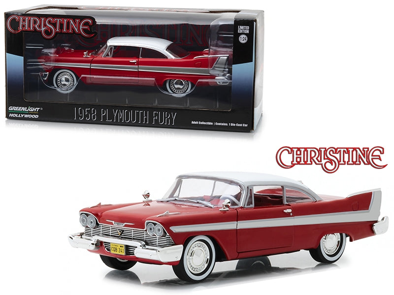 1958 Plymouth Fury Red with White Top "Christine" (1983) Movie - Premium Plymouth Models from Greenlight - Just $49.51! Shop now at Rapidvehicles