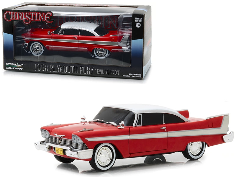 1958 Plymouth Fury Red "Evil Version" (with Blacked Out Windows) - Premium Plymouth Models from Greenlight - Just $50.79! Shop now at Rapidvehicles