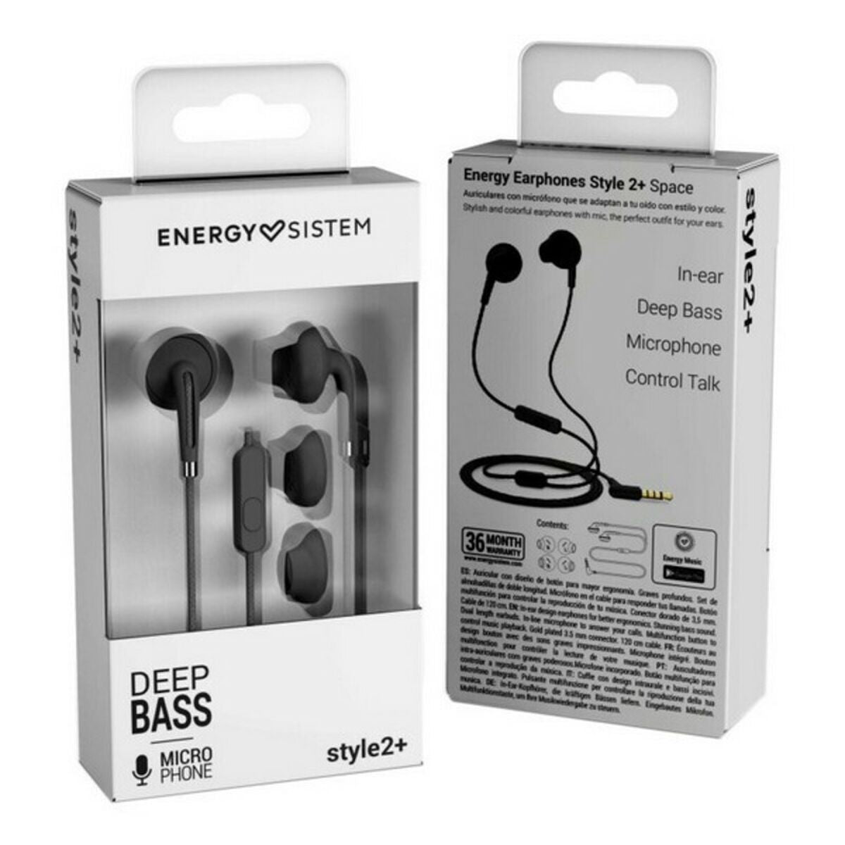 Headphones with Microphone Energy Sistem Style 2+ 3 mW - Premium Consumer Electronics from Bigbuy - Just $12.99! Shop now at Rapidvehicles