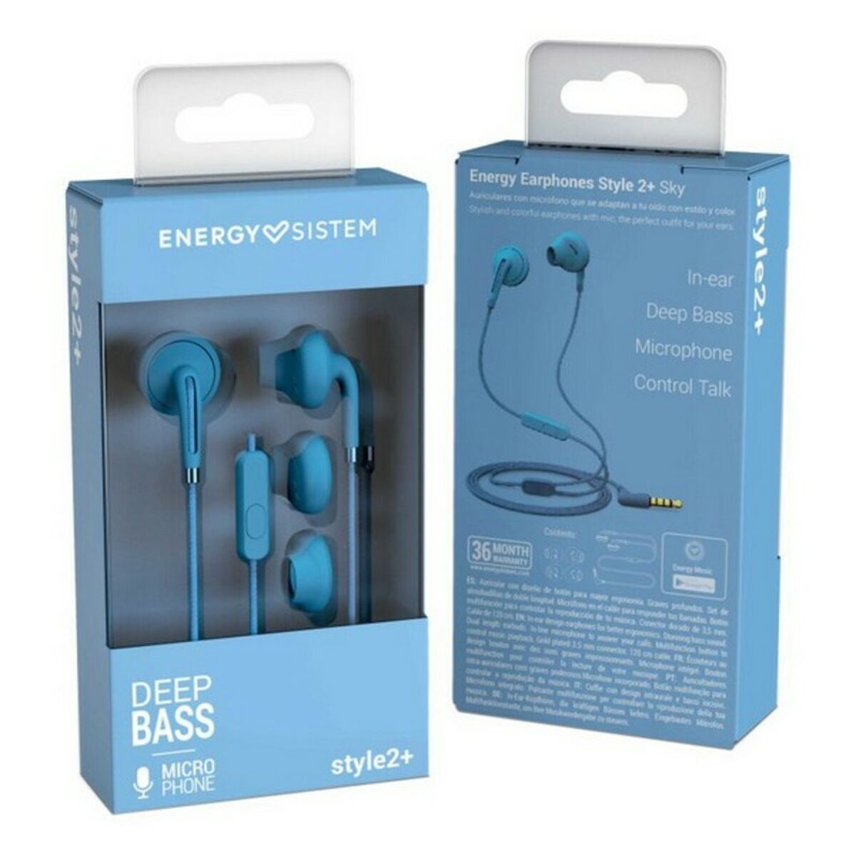 Headphones with Microphone Energy Sistem Style 2+ 3 mW - Premium Consumer Electronics from Bigbuy - Just $7.99! Shop now at Rapidvehicles