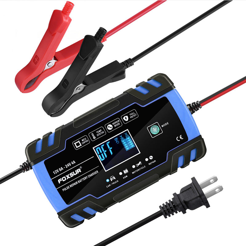 Color: Blue, power: EU - Universal Charger For Motorcycles, Cars, - Premium Motor Brake System from Rapidvehicles - Just $56.99! Shop now at Rapidvehicles