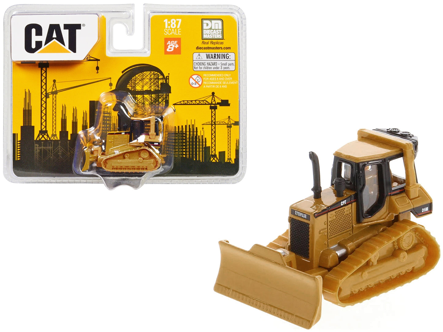 CAT Caterpillar D5M Track-Type Tractor Yellow 1/87 (HO) Diecast - Premium Construction Models from Diecast Masters - Just $28.99! Shop now at Rapidvehicles