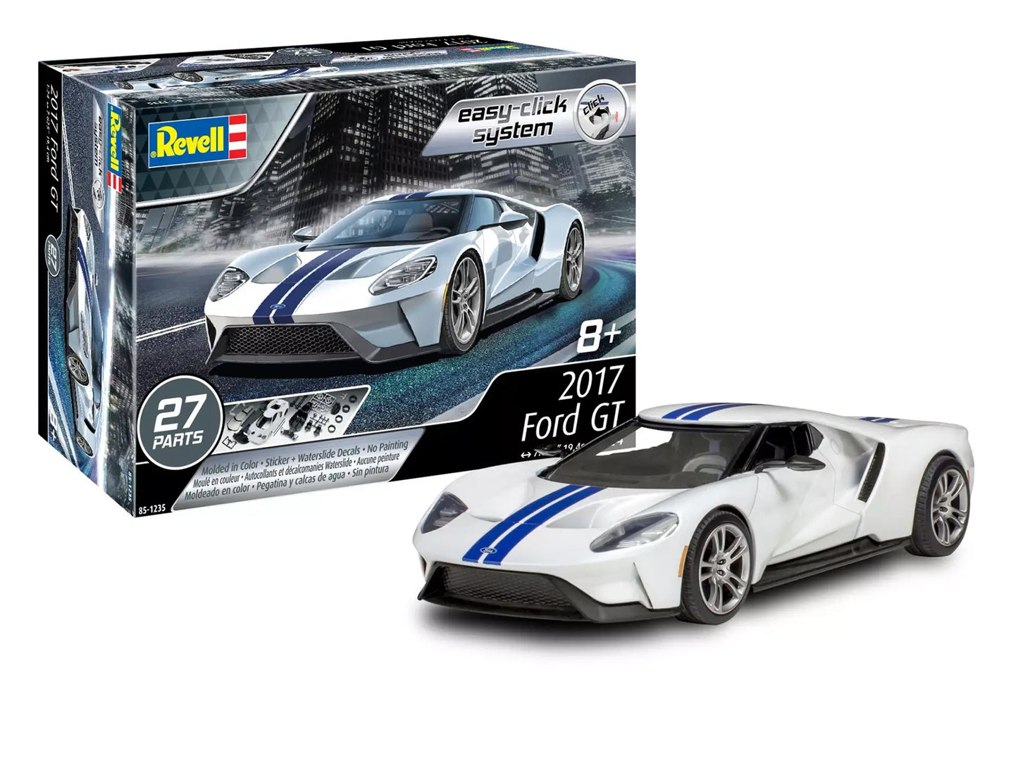 Level 2 Easy-Click Model Kit 2017 Ford GT 1/24 Scale Model by - Premium Model Kits(To Built) from Revell - Just $51.29! Shop now at Rapidvehicles