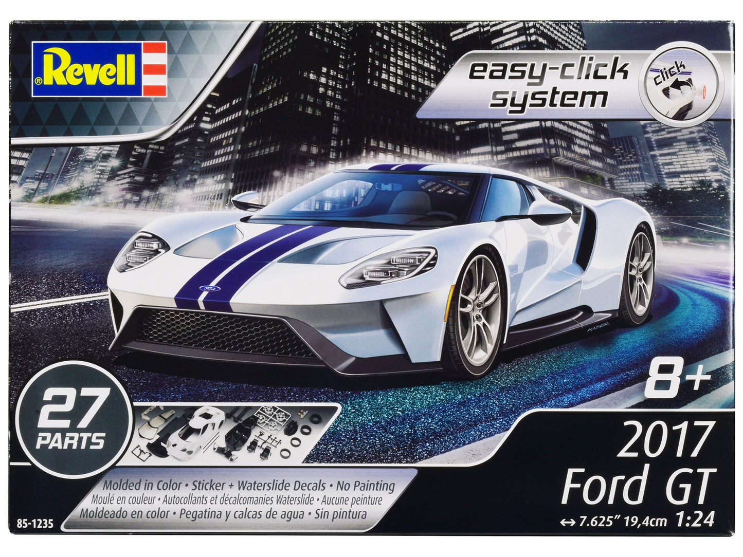 Level 2 Easy-Click Model Kit 2017 Ford GT 1/24 Scale Model by - Premium Model Kits(To Built) from Revell - Just $51.29! Shop now at Rapidvehicles