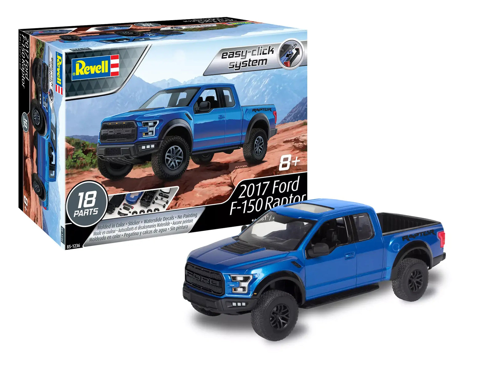 Level 2 Easy-Click Model Kit 2017 Ford F-150 Raptor Pickup Truck 1/25 Scale Model by Revell - Premium  from Revell - Just $52.99! Shop now at Rapidvehicles