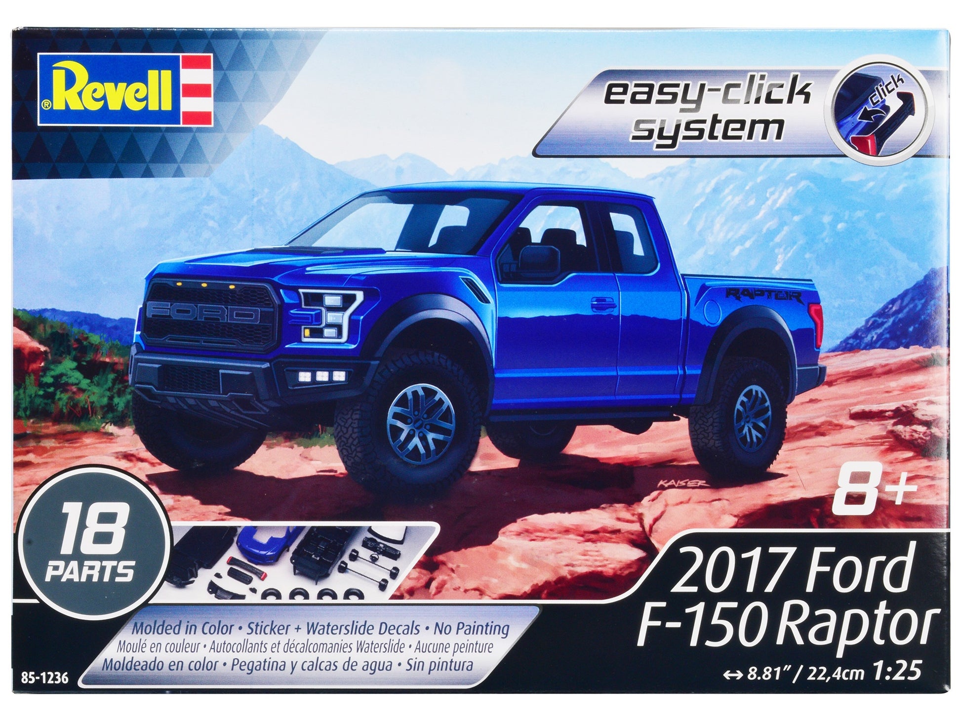 Level 2 Easy-Click Model Kit 2017 Ford F-150 Raptor Pickup Truck - Premium Model Kits(To Built) from Revell - Just $53.99! Shop now at Rapidvehicles