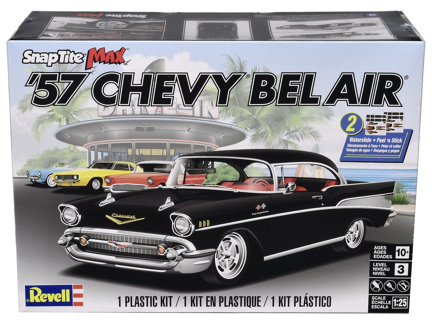 Level 3 Snap Tite Max Model Kit 1957 Chevrolet Bel Air 1/25 Scale - Premium Model Kits(To Built) from Revell - Just $53.09! Shop now at Rapidvehicles