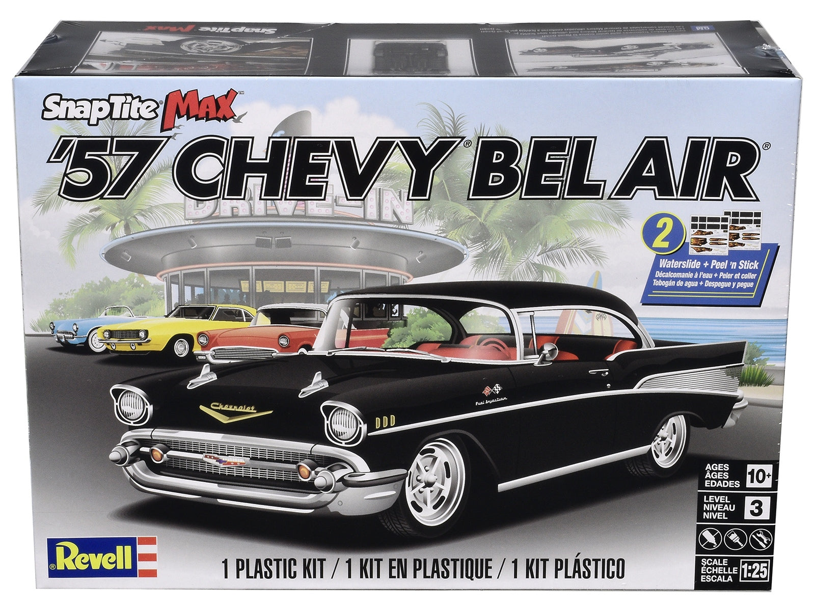 Level 3 Snap Tite Max Model Kit 1957 Chevrolet Bel Air 1/25 Scale Model by Revell - Premium Model Kits(To Built) from Revell - Just $48.22! Shop now at Rapidvehicles