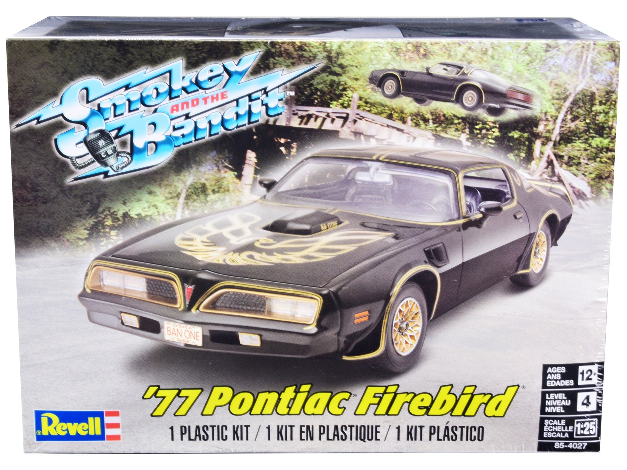 Level 4 Model Kit 1977 Pontiac Firebird "Smokey and the Bandit" (1977) Movie 1/25 Scale Model Car by Revell - Premium Movie/TV Series Models from Revell - Just $53.99! Shop now at Rapidvehicles