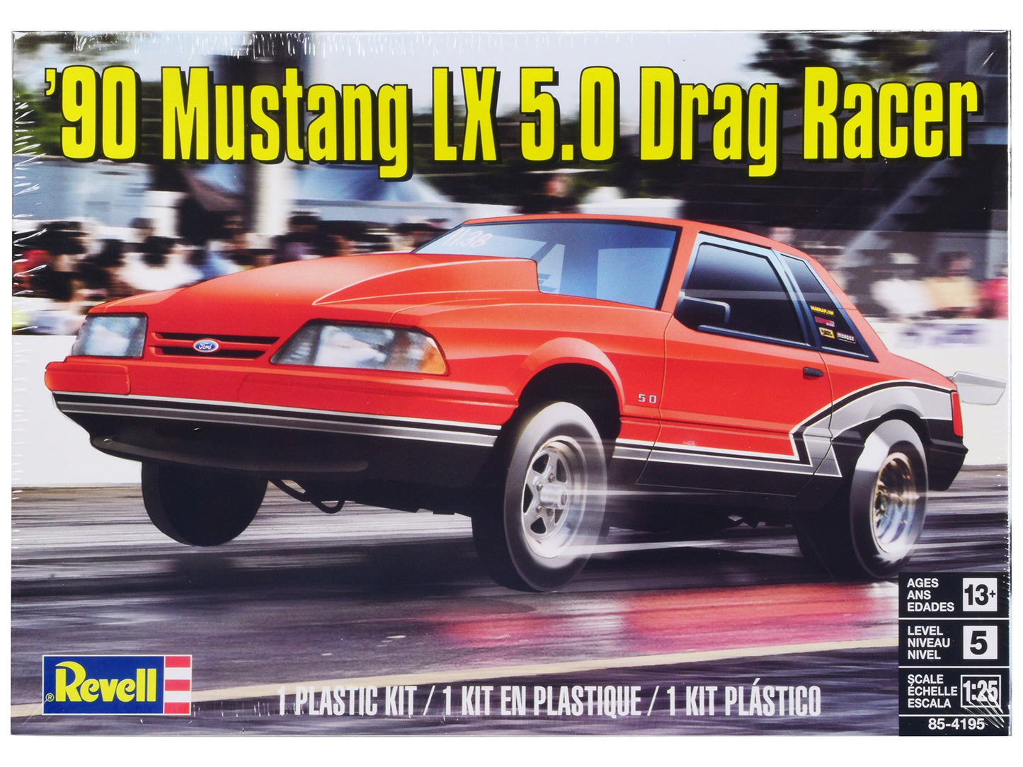 Level 5 Model Kit 1990 Ford Mustang LX 5.0 Drag Racer 1/25 Scale - Premium Model Kits(To Built) from Revell - Just $61.19! Shop now at Rapidvehicles