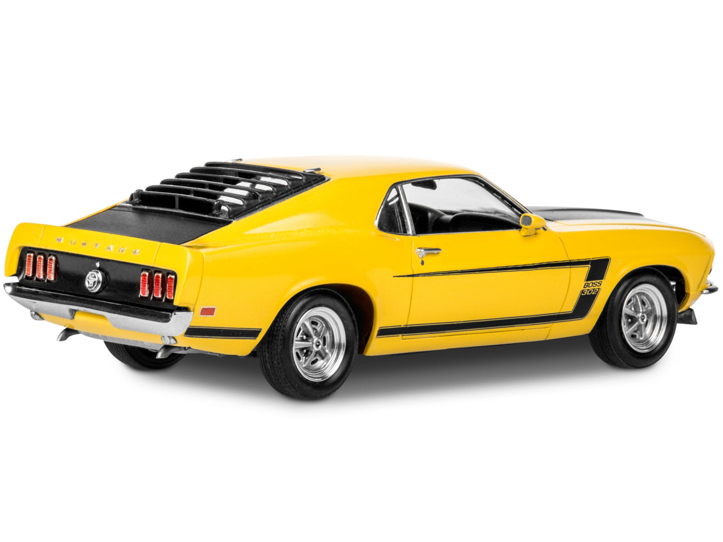 Level 4 Model Kit 1969 Ford Mustang Boss 302 1/25 Scale Model by