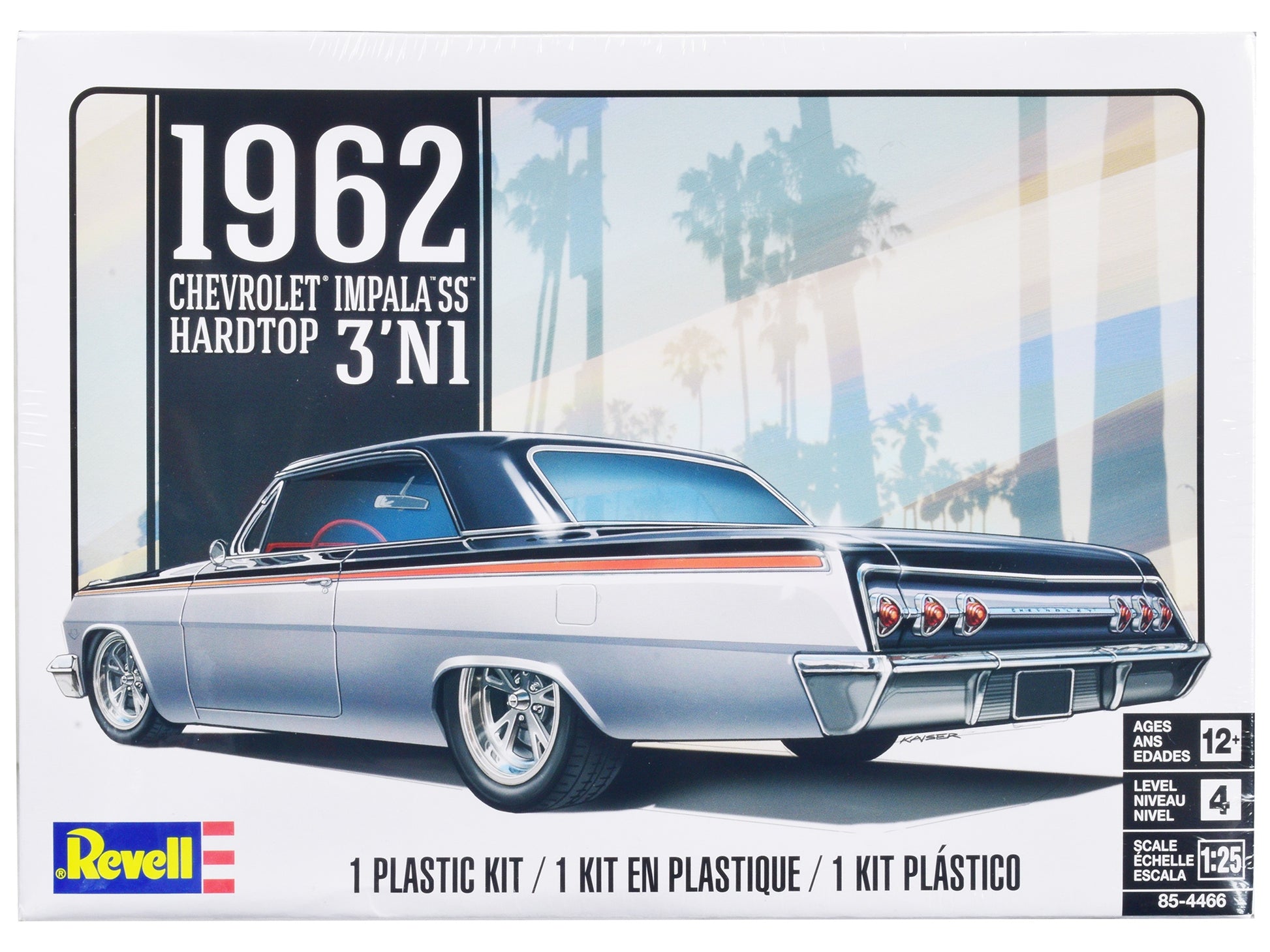 Level 4 Model Kit 1962 Chevrolet Impala Hardtop 3-in-1 Kit 1/25 - Premium Model Kits(To Built) from Revell - Just $55.79! Shop now at Rapidvehicles