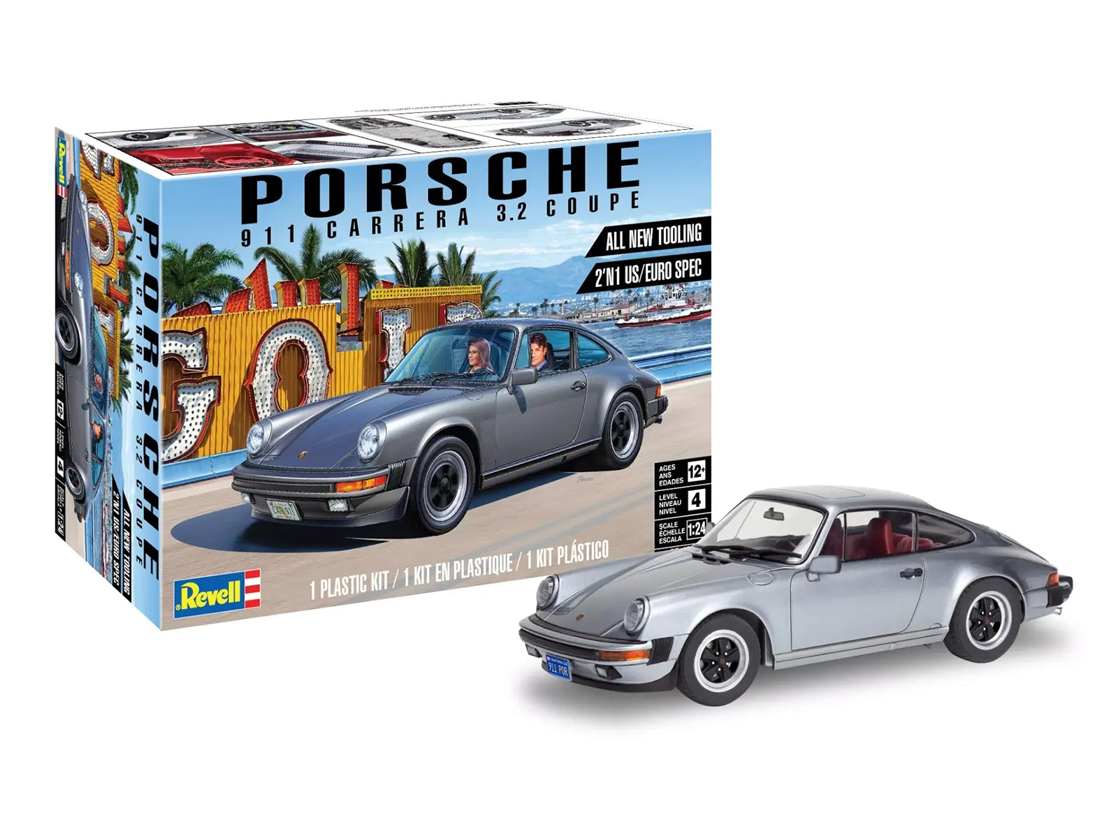 Level 4 Model Kit Porsche 911 Carrera 3.2 Coupe 2-in-1 Kit 1/24 - Premium Porsche Models from Revell - Just $53.09! Shop now at Rapidvehicles