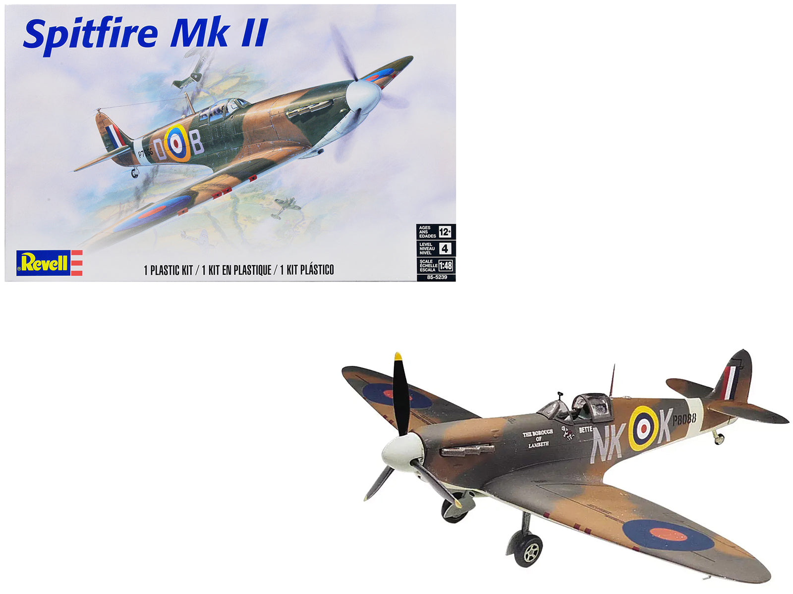 Level 4 Model Kit Supermarine Spitfire Mk-II Fighter Aircraft 1/48 Scale Model by Revell - Premium  from Revell - Just $42.99! Shop now at Rapidvehicles