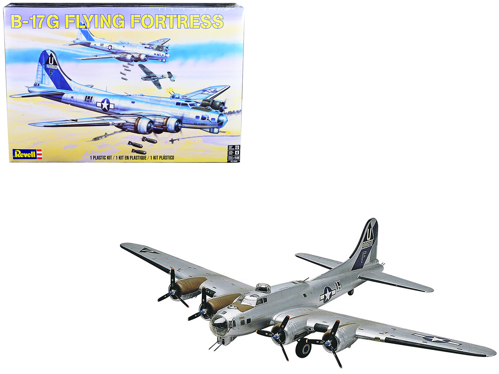 Level 4 Model Kit Boeing B17-G Flying Fortress Bomber Aircraft 1/48 Scale Model by Revell - Premium  from Revell - Just $107.99! Shop now at Rapidvehicles