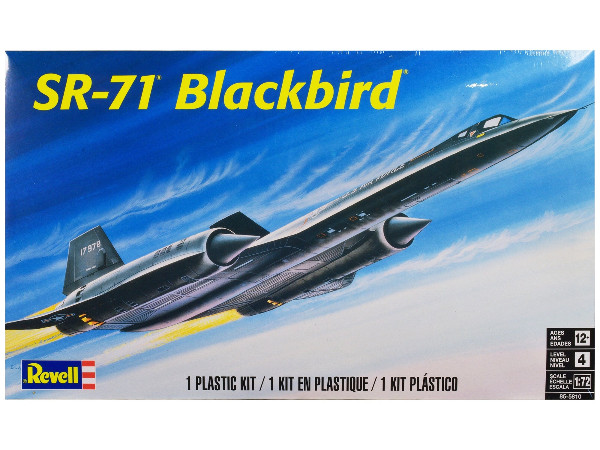 Level 4 Model Kit Lockheed SR-71 Blackbird Reconnaissance Aircraft 1/72 Scale Model by Revell - Premium Lockheed from Revell - Just $46.99! Shop now at Rapidvehicles