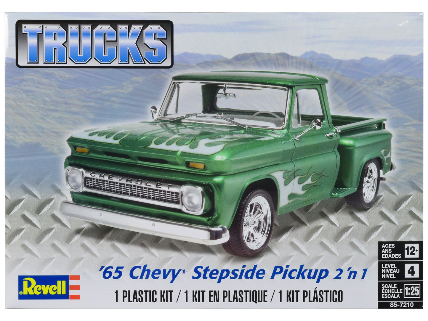 Level 4 Model Kit 1965 Chevrolet Stepside Pickup Truck 2-in-1 Kit - Premium Model Kits(To Built) from Revell - Just $55.79! Shop now at Rapidvehicles