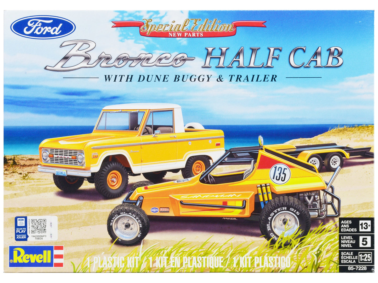 Level 5 Model Kit Ford Bronco Half Cab with Dune Buggy and - Premium GMC Models from Revell - Just $77.39! Shop now at Rapidvehicles