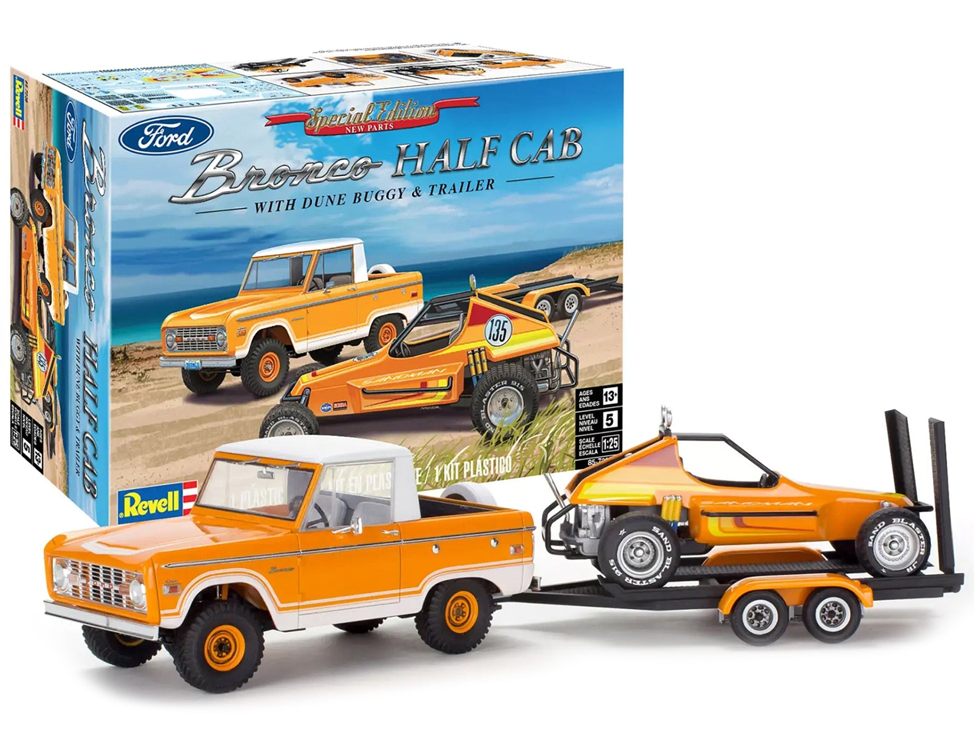 Level 5 Model Kit Ford Bronco Half Cab with Dune Buggy and - Premium GMC Models from Revell - Just $77.39! Shop now at Rapidvehicles