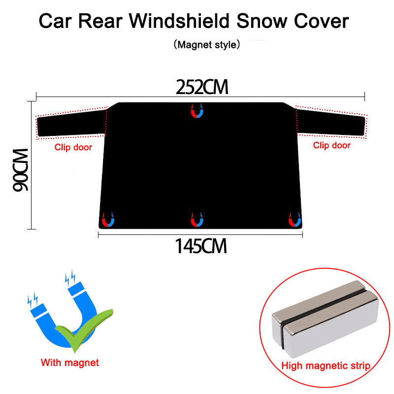 Color: Rear Cover, Quantity: 1pair - Car snow cover - Premium Car Covers from Rapidvehicles - Just $33.79! Shop now at Rapidvehicles