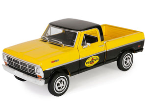 1969 Ford F-100 Pickup Truck "Pennzoil" Yellow and Black "Running on Empty" Series 7 1/24 Diecast Model Car by Greenlight - Premium Ford Models from Greenlight - Just $52.99! Shop now at Rapidvehicles