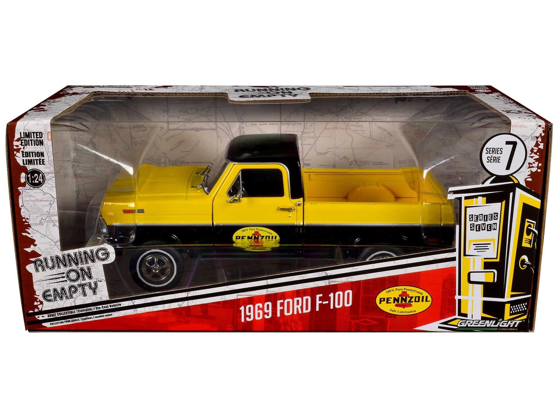 1969 Ford F-100 Pickup Truck "Pennzoil" Yellow and Black "Running - Premium Ford Models from Greenlight - Just $55.79! Shop now at Rapidvehicles