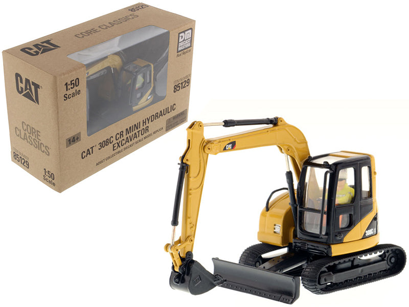 CAT Caterpillar 308C CR Excavator with Operator "Core Classics Series" 1/50 Diecast Model by Diecast Masters free shipping USA