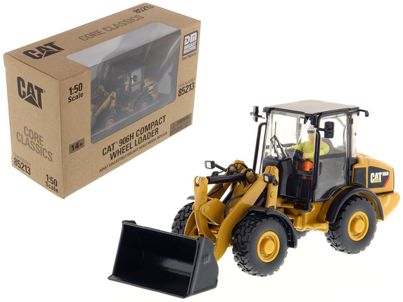 CAT Caterpillar 906H Compact Wheel Loader with Operator "Core Classics Series" 1/50 Diecast Model by Diecast Masters free shipping USA