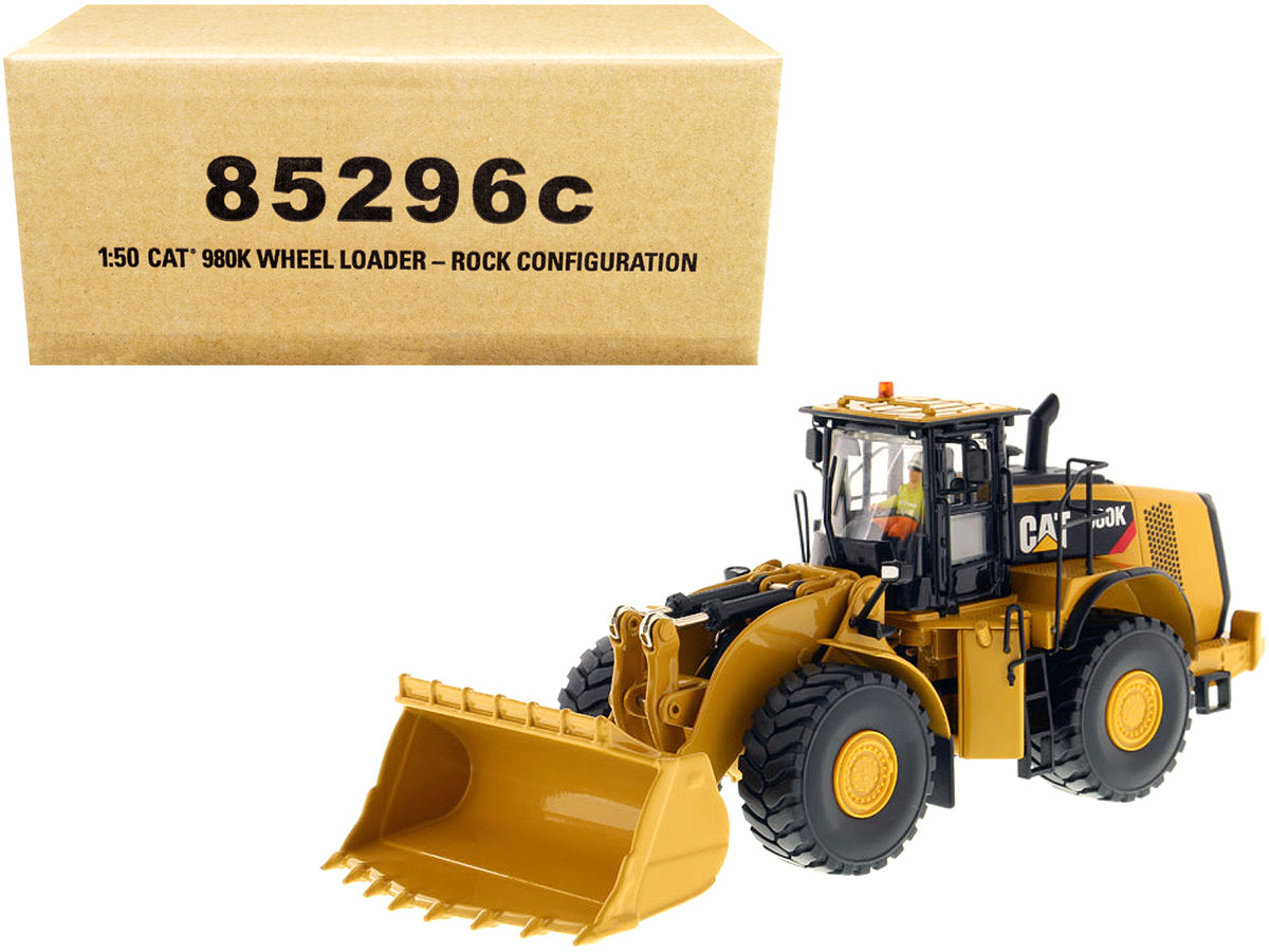 CAT Caterpillar 980K Wheel Loader Rock Configuration with Operator "Core Classics Series" 1/50 Diecast Model by Diecast Masters free shipping USA