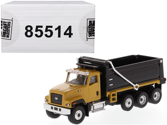 CAT Caterpillar CT681 Dump Truck Yellow and Black "High Line" Series 1/87 (HO) Scale Diecast Model by Diecast Masters free shipping USA