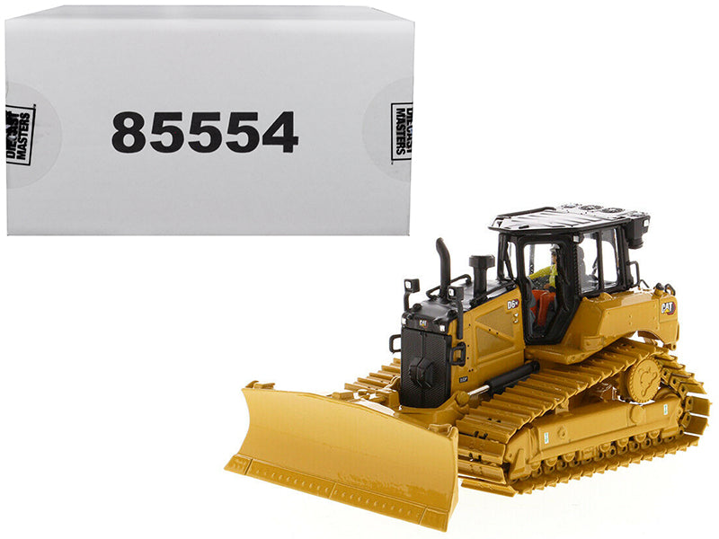 CAT Caterpillar D6 XE LGP Track Type Tractor Dozer with VPAT Blade and Operator "High Line" Series 1/50 Diecast Model by Diecast Masters free shipping USA
