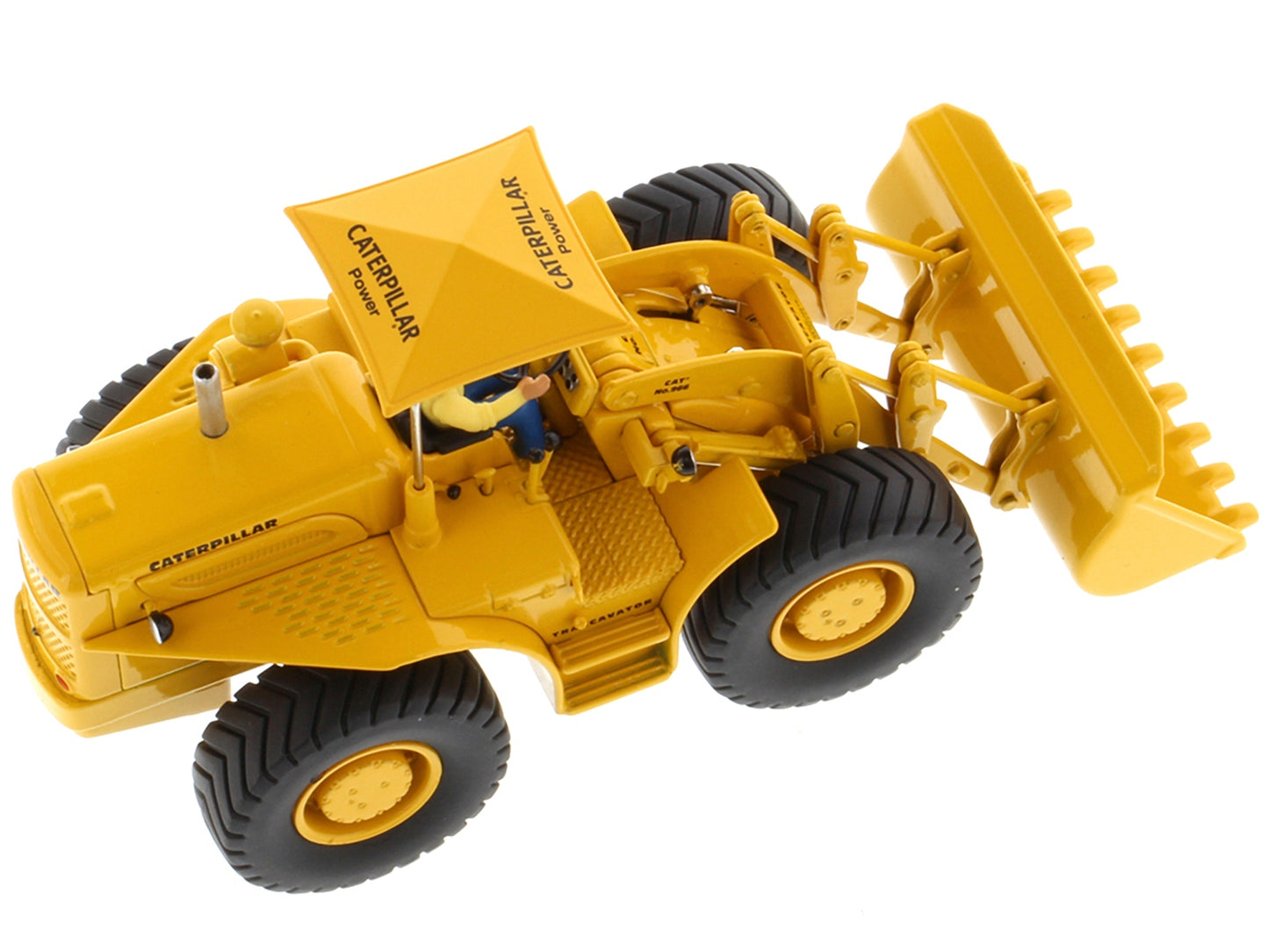 CAT Caterpillar 966A Wheel Loader Yellow with Operator "Vintage - Premium Construction Models from Diecast Masters - Just $145.99! Shop now at Rapidvehicles