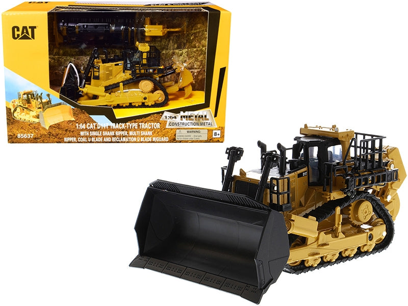 CAT Caterpillar D11T Track-Type Tractor with 2 Blades and 2 Rear - Premium Construction Models from Diecast Masters - Just $59.39! Shop now at Rapidvehicles