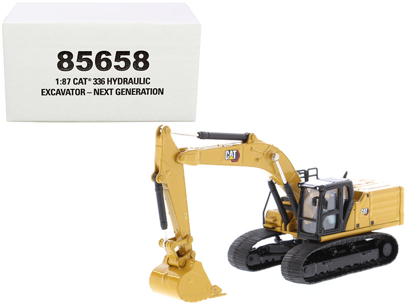 CAT Caterpillar 336 Next Generation Hydraulic Excavator "High Line" Series 1/87 (HO) Scale Diecast Model by Diecast Masters free shipping USA