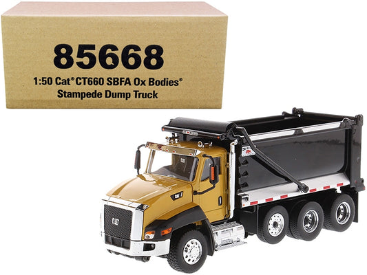 CAT Caterpillar CT660 SBFA with Ox Bodies Stampede Dump Truck - Premium Construction Models from Diecast Masters - Just $130.99! Shop now at Rapidvehicles