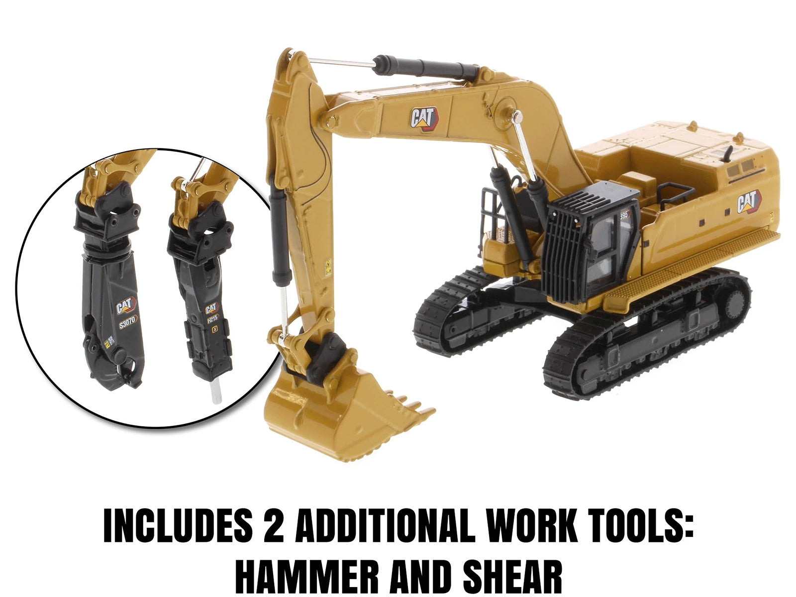 CAT Caterpillar 395 Next-Generation Hydraulic Excavator (General Purpose Version) Yellow with Additional Tools "High Line Series" 1/87 (HO) Diecast Model by Diecast Masters - Premium Construction Models from Diecast Masters - Just $83.32! Shop now at Rapidvehicles