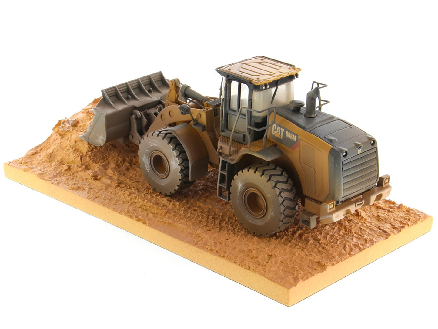 CAT Caterpillar 966M Wheel Loader with Operator (Dirty Version) - Premium Construction Models from Diecast Masters - Just $224.99! Shop now at Rapidvehicles