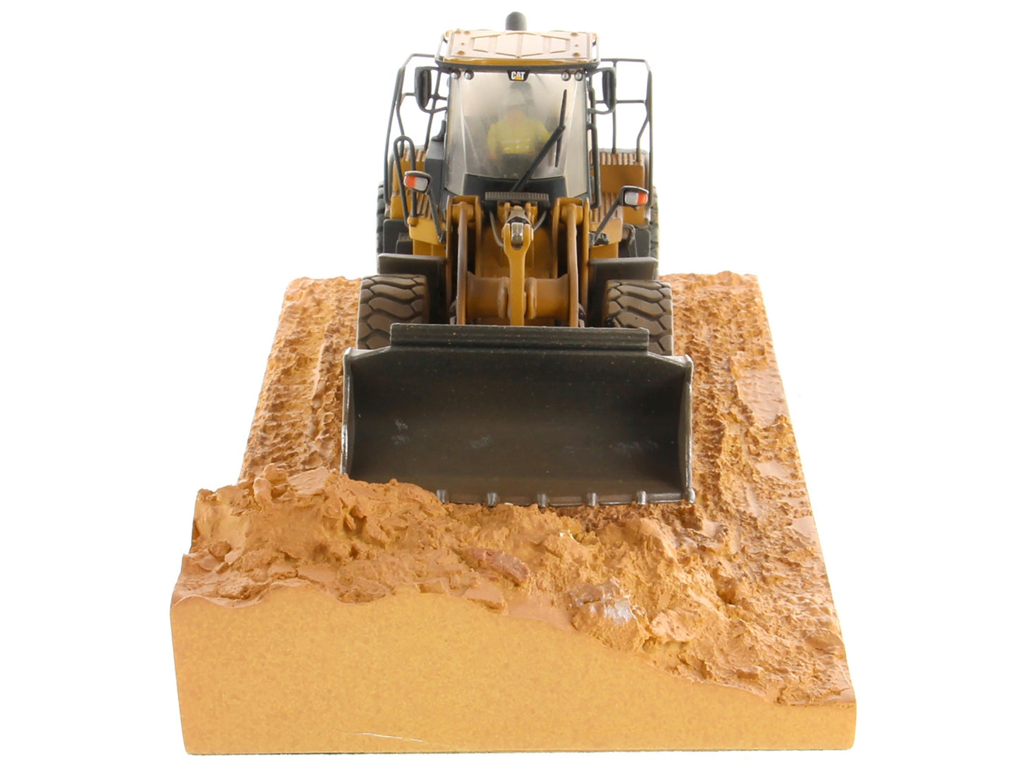 CAT Caterpillar 966M Wheel Loader with Operator (Dirty Version) - Premium Construction Models from Diecast Masters - Just $224.99! Shop now at Rapidvehicles