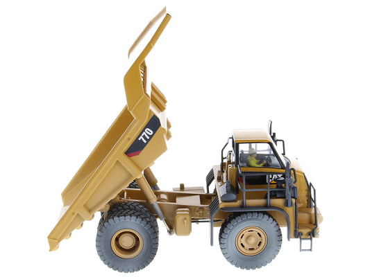 CAT Caterpillar 770 Off-Highway Truck Yellow (Weathered) with - Premium Construction Models from Diecast Masters - Just $224.99! Shop now at Rapidvehicles